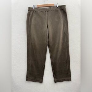Tommy Bahama Women’s XL Brown Pants Pull On Stretch Lounge Comfort